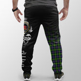 Farquharson Modern Tartan Crest Jogger Sweatpants - Alba Celtic Style